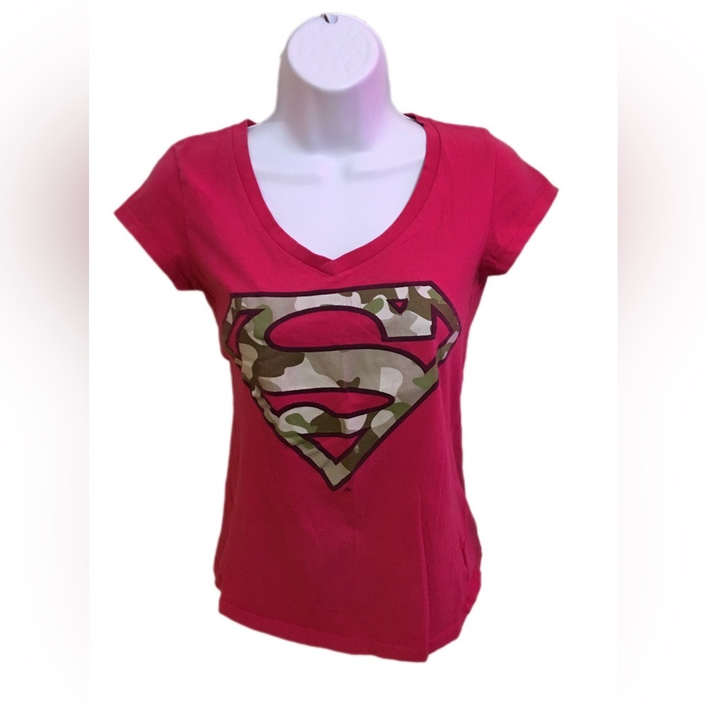 DC Comics Pink Graphic Fitted T-Shirt